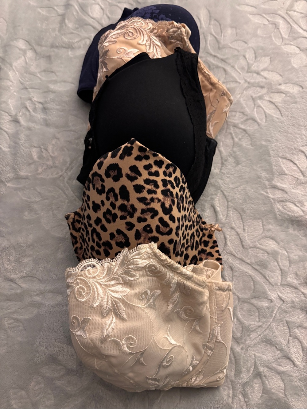 Soma Mixed Bras Set - Black, Cream, Leopard, Navy